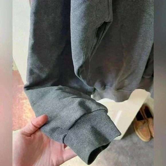 Timberland oversized grey casual utility cut vneck baggy sweatshirt size xl - Picture 2 of 6